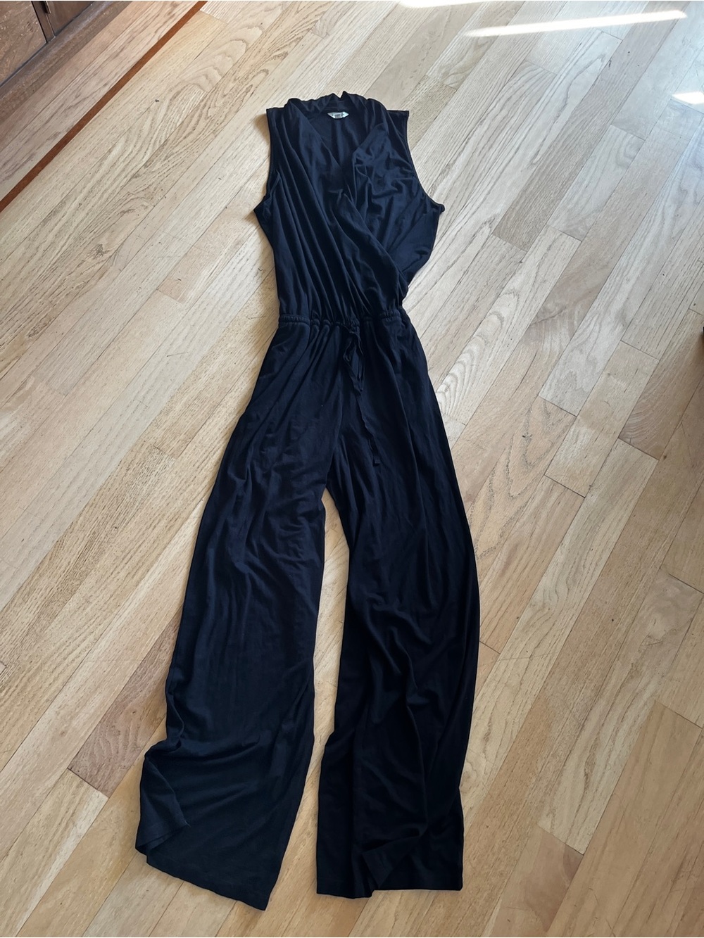 Max Studio size large women’s pants jumpsuit black sleeveless